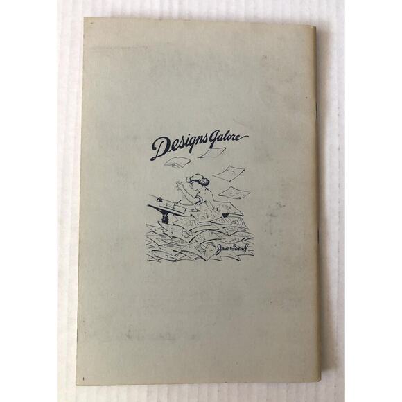 Vintage 1959 Designs Galore Book Jane Snead People Floral Crafts Illustrations - Picture 12 of 12